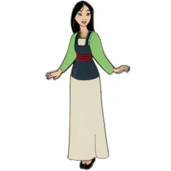 Disney Enamel Pins<Mulan Paper Doll Magnetic Pin Set