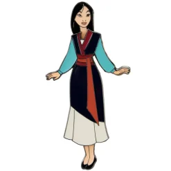 Disney Enamel Pins<Mulan Paper Doll Magnetic Pin Set