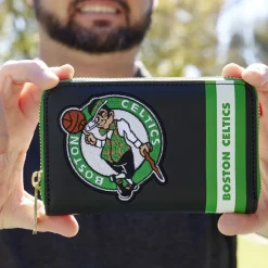 NBA Wallets< Boston Celtics Patch Icons Zip Around Wallet