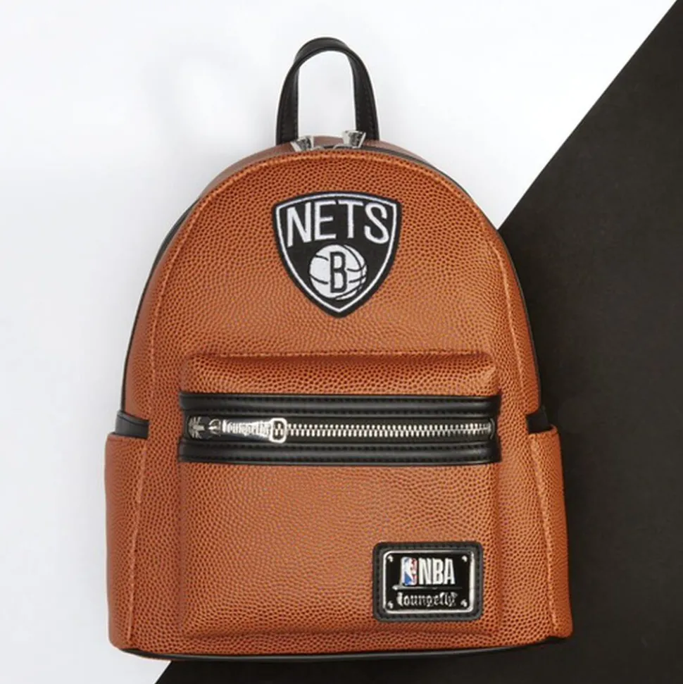 NBA Mini Backpacks< Brooklyn Nets Basketball Logo Mini Backpack