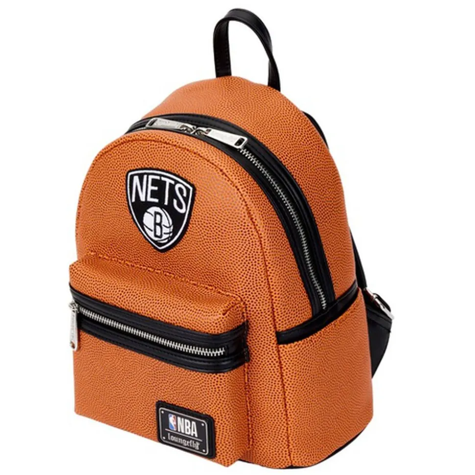 NBA Mini Backpacks< Brooklyn Nets Basketball Logo Mini Backpack