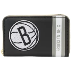 NBA Wallets< Brooklyn Nets Patch Icons Zip Around Wallet