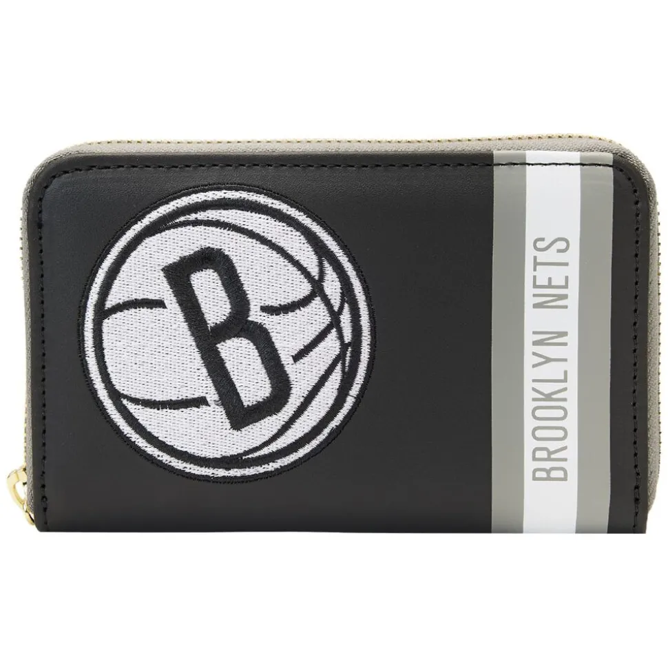 NBA Wallets< Brooklyn Nets Patch Icons Zip Around Wallet