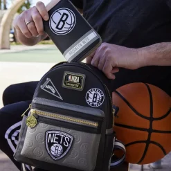 NBA Mini Backpacks< Brooklyn Nets Patch Icons Mini Backpack