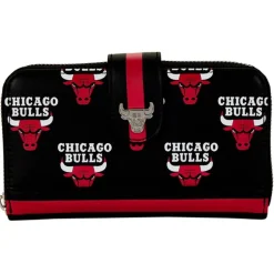 NBA Wallets< Chicago Bulls Logo Zip Around Wallet