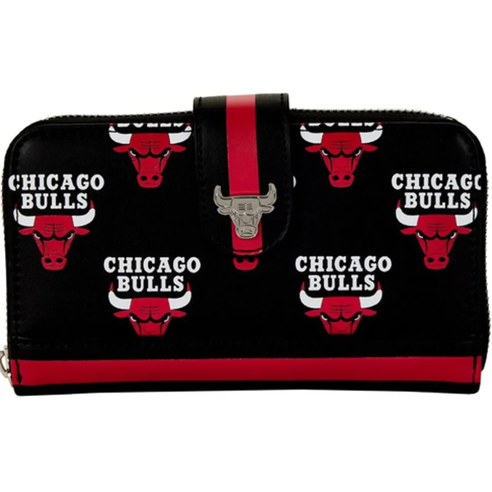NBA Wallets< Chicago Bulls Logo Zip Around Wallet