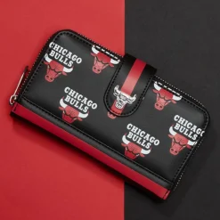 NBA Wallets< Chicago Bulls Logo Zip Around Wallet