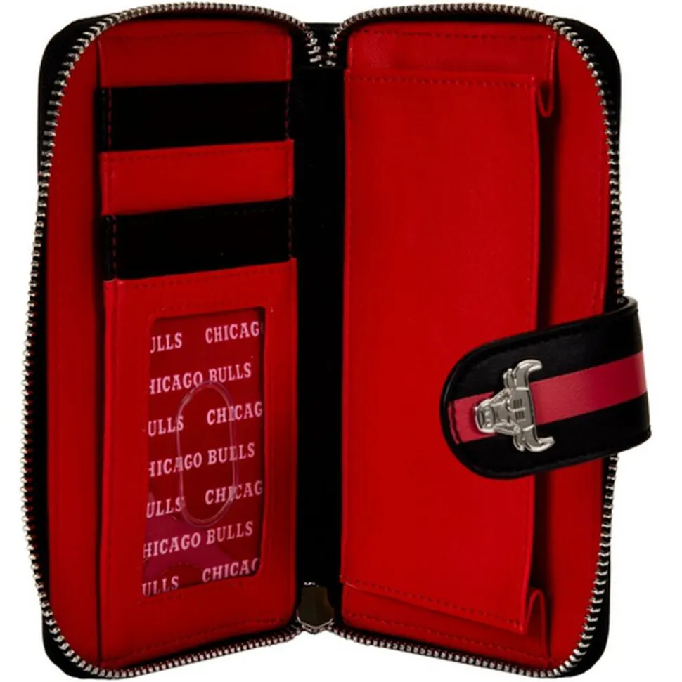 NBA Wallets< Chicago Bulls Logo Zip Around Wallet