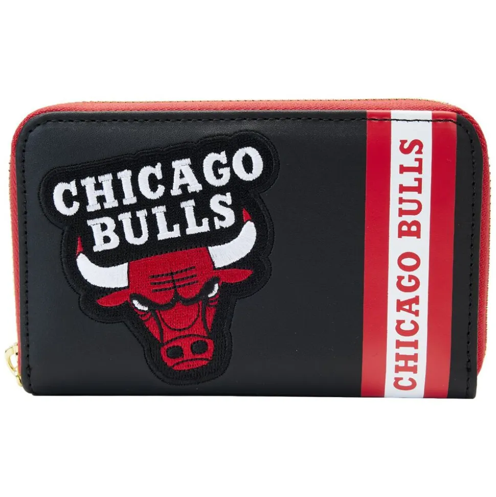 NBA Wallets< Chicago Bulls Patch Icons Zip Around Wallet