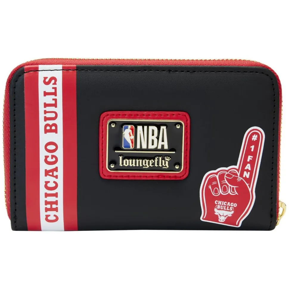 NBA Wallets< Chicago Bulls Patch Icons Zip Around Wallet