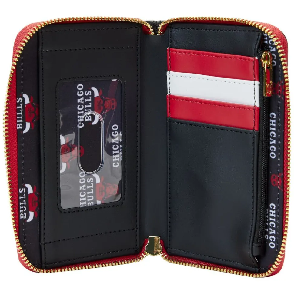 NBA Wallets< Chicago Bulls Patch Icons Zip Around Wallet