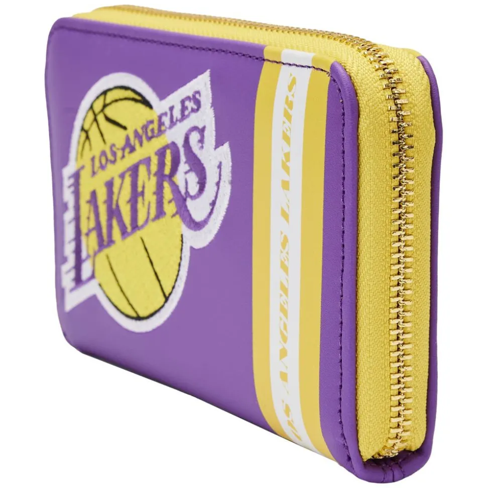 NBA Wallets< Los Angeles Lakers Patch Icons Zip Around Wallet