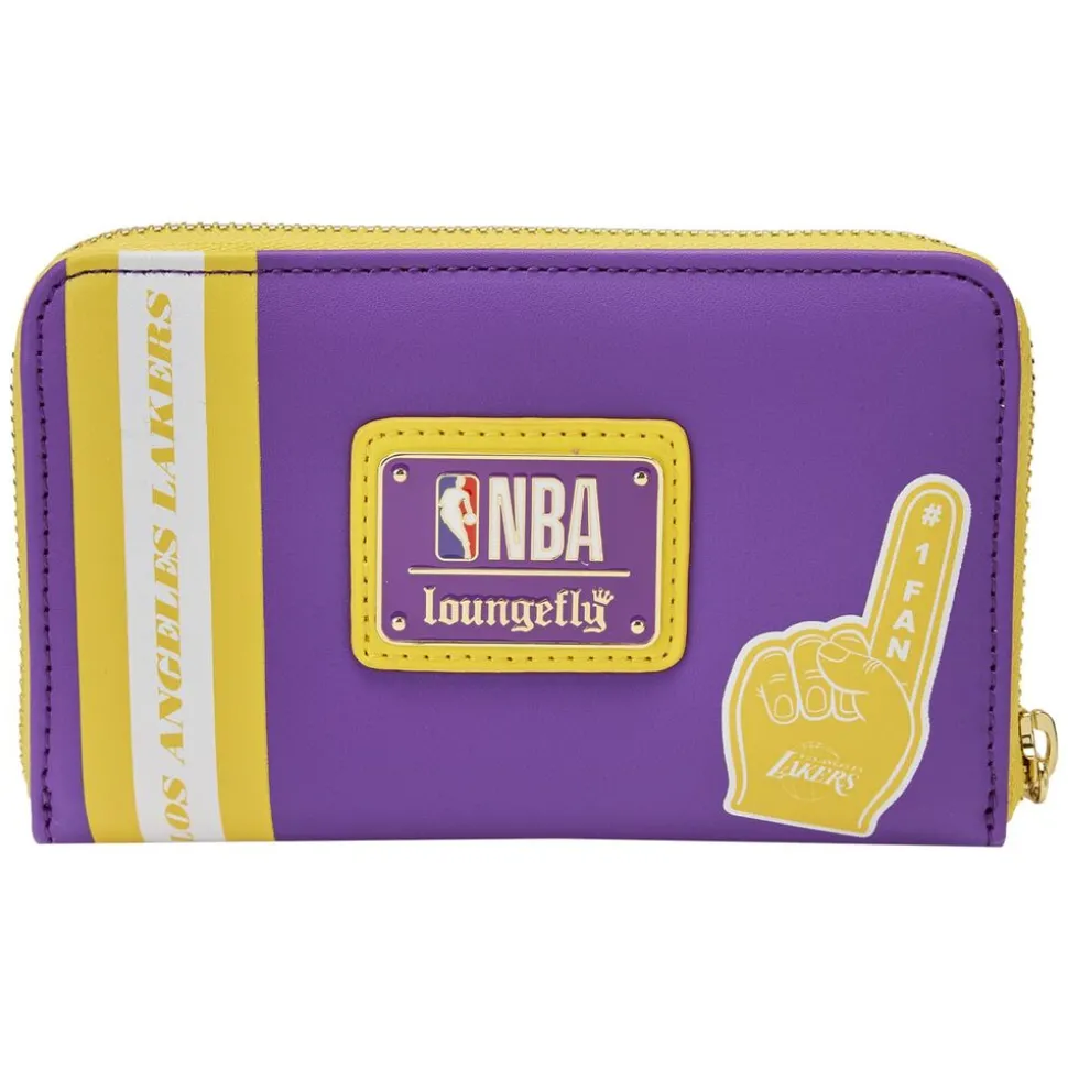 NBA Wallets< Los Angeles Lakers Patch Icons Zip Around Wallet