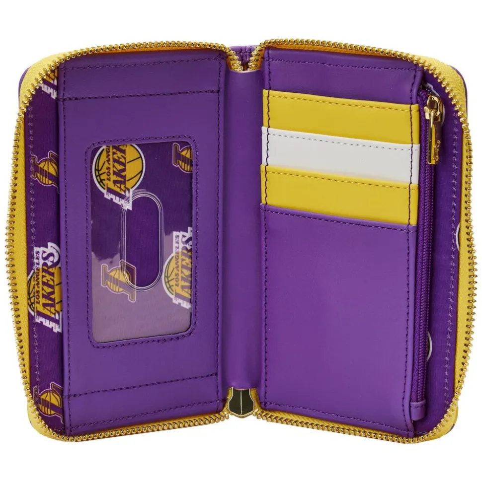 NBA Wallets< Los Angeles Lakers Patch Icons Zip Around Wallet