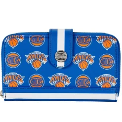 NBA Wallets< New York Knicks Logo Zip Around Wallet