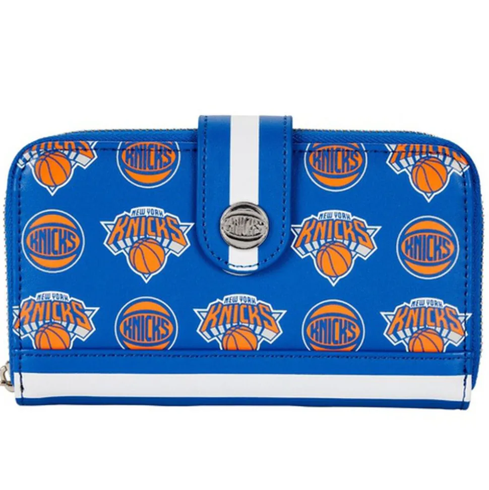 NBA Wallets< New York Knicks Logo Zip Around Wallet