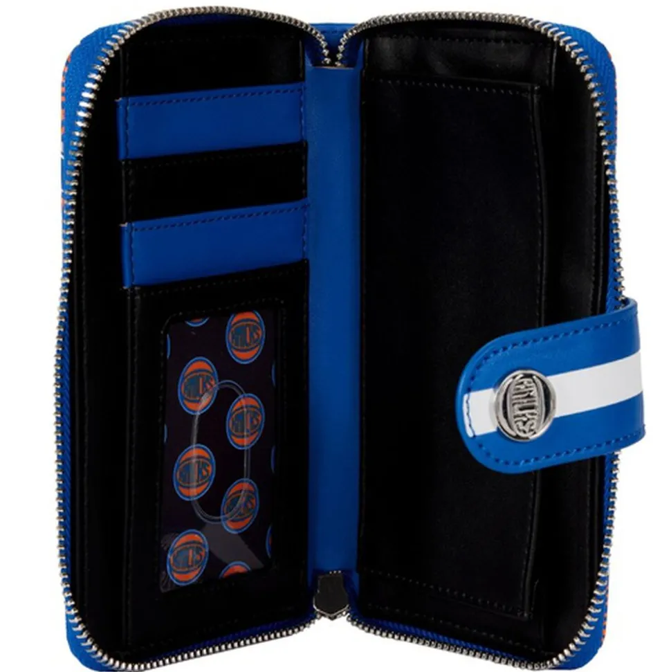NBA Wallets< New York Knicks Logo Zip Around Wallet