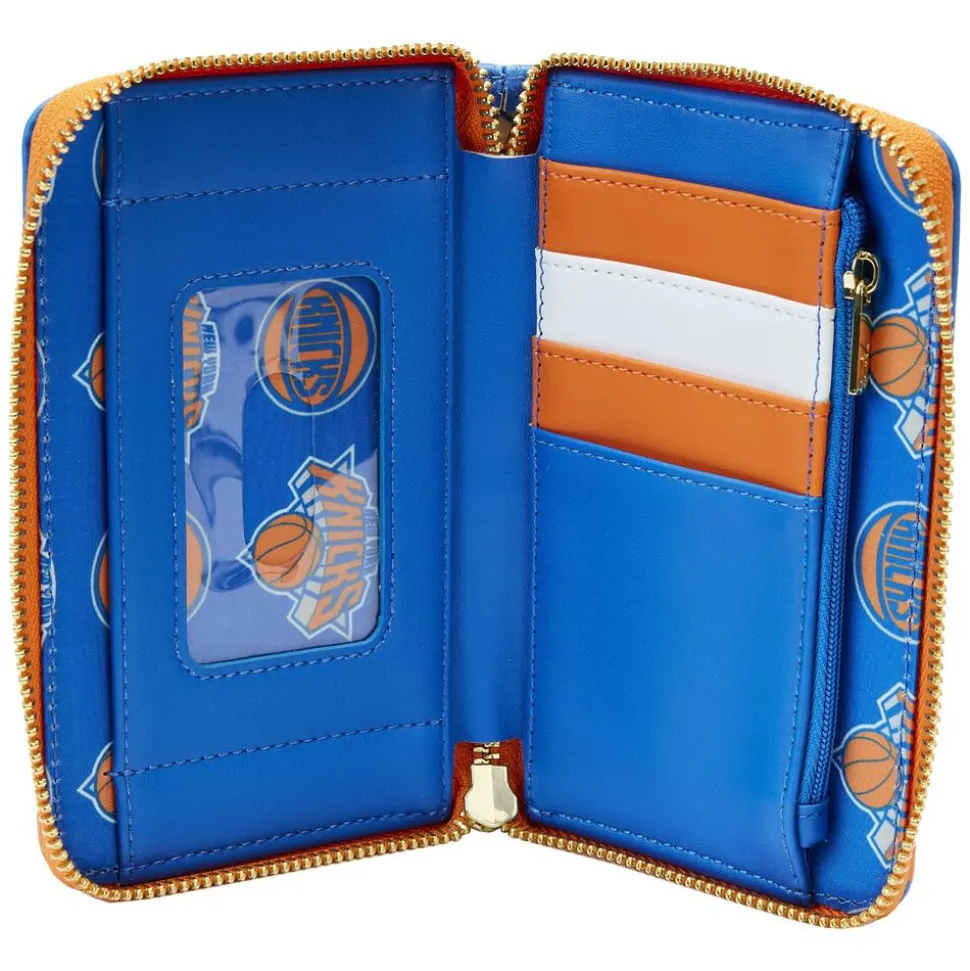 NBA Wallets< New York Knicks Patch Icons Zip Around Wallet