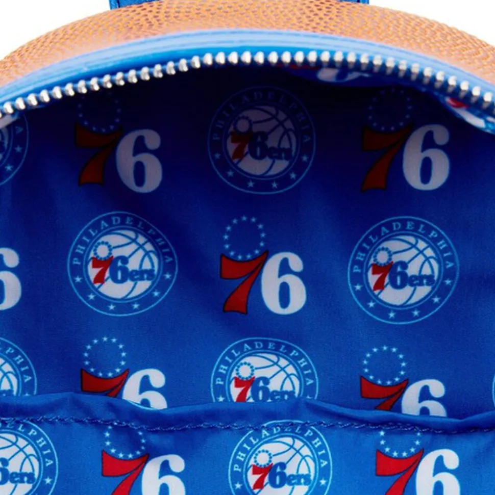 NBA Mini Backpacks< Philadelphia 76Ers Basketball Logo Mini Backpack
