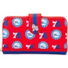 NBA Wallets< Philadelphia 76Ers Logo Zip Around Wallet