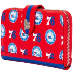 NBA Wallets< Philadelphia 76Ers Logo Zip Around Wallet