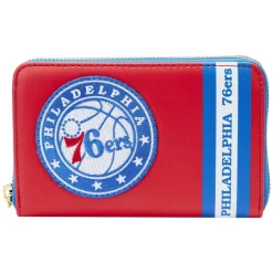 NBA Wallets< Philadelphia 76Ers Patch Icons Zip Around Wallet