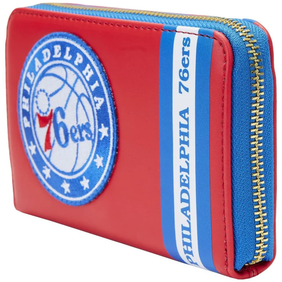 NBA Wallets< Philadelphia 76Ers Patch Icons Zip Around Wallet