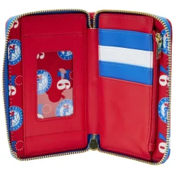 NBA Wallets< Philadelphia 76Ers Patch Icons Zip Around Wallet