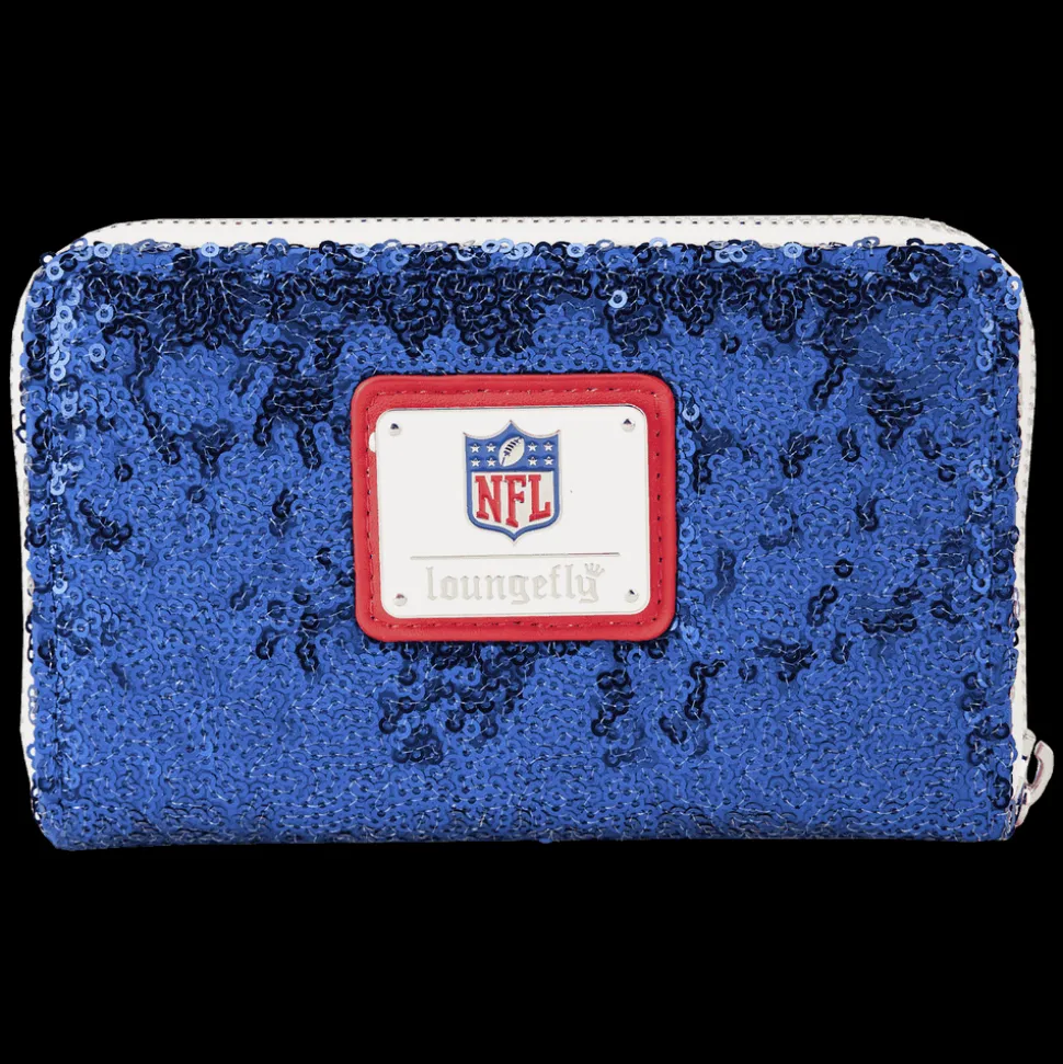 NFL Wallets< Buffalo Bills Sequin Zip Around Wallet