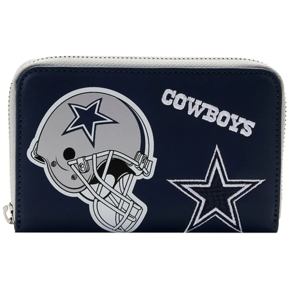 NFL Wallets< Dallas Cowboys Patches Zip Around Wallet
