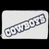 NFL Wallets< Dallas Cowboys Sequin Zip Around Wallet