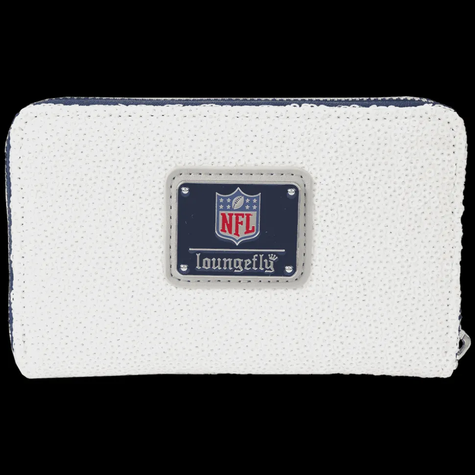 NFL Wallets< Dallas Cowboys Sequin Zip Around Wallet