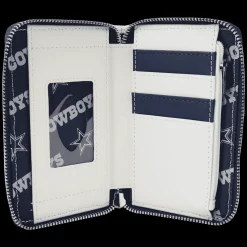 NFL Wallets< Dallas Cowboys Sequin Zip Around Wallet