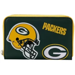 NFL Wallets< Green Bay Packers Patches Zip Around Wallet