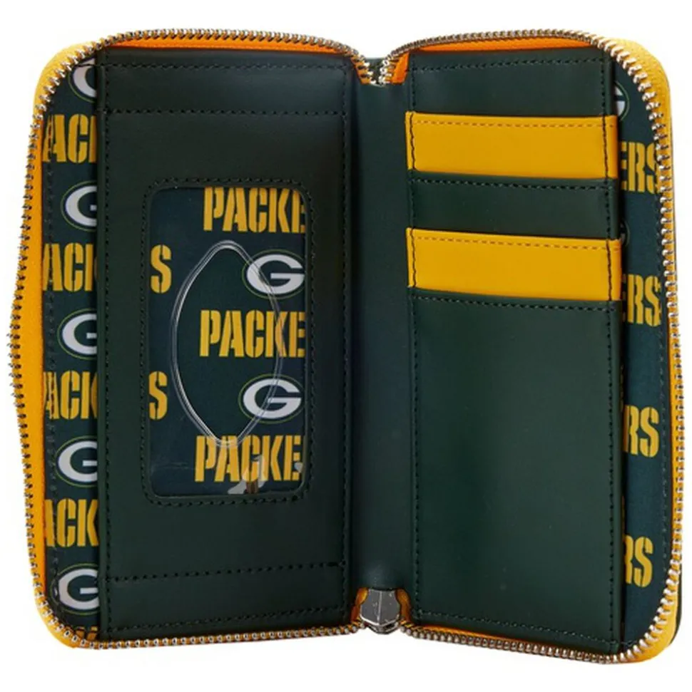 NFL Wallets< Green Bay Packers Patches Zip Around Wallet