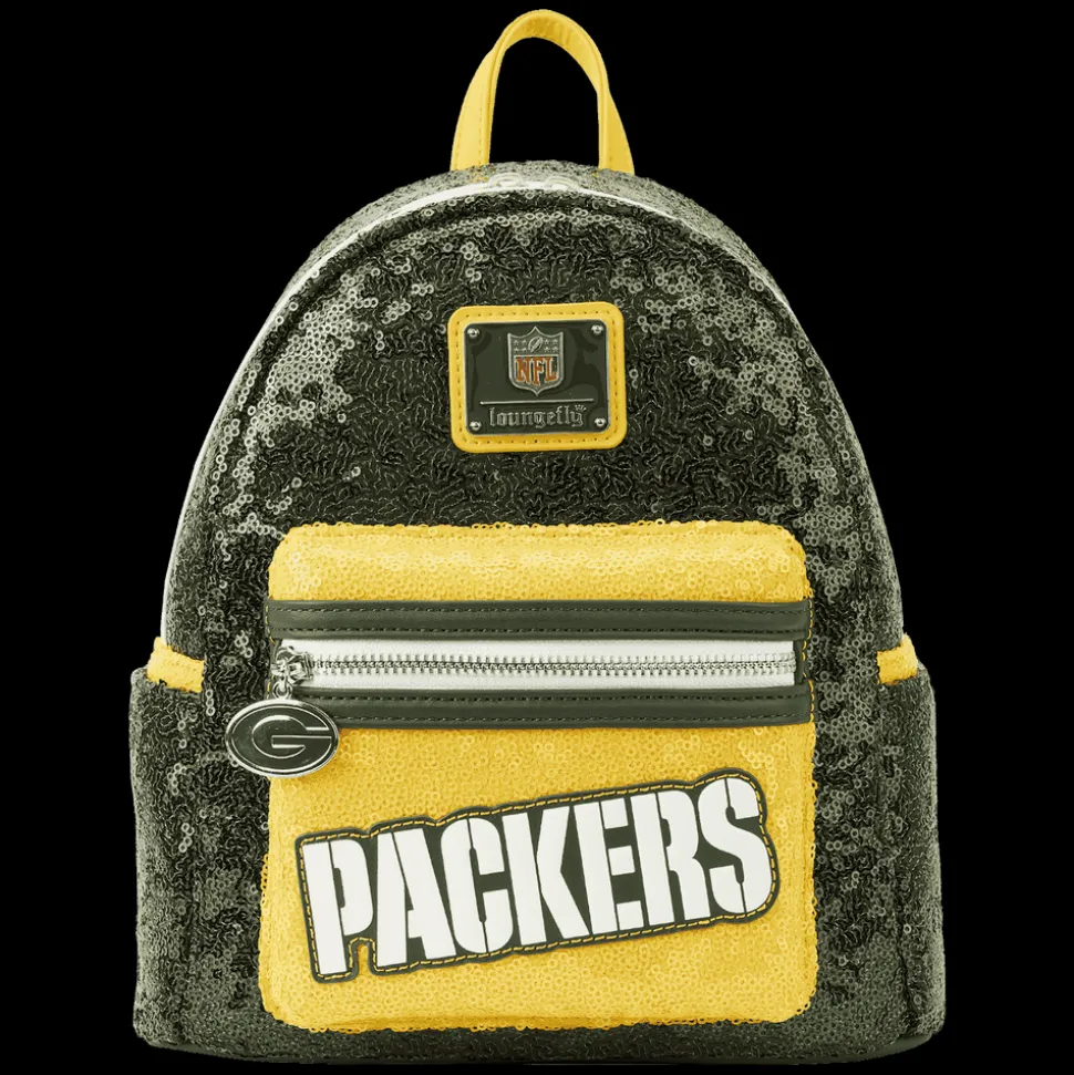 NFL Mini Backpacks< Green Bay Packers Sequin Mini Backpack