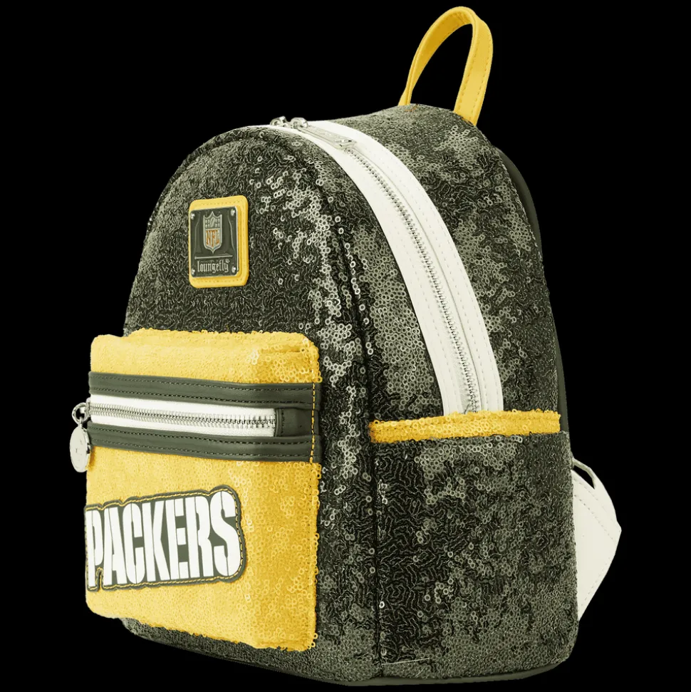 NFL Mini Backpacks< Green Bay Packers Sequin Mini Backpack
