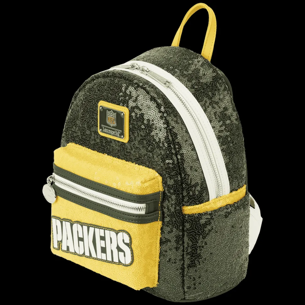NFL Mini Backpacks< Green Bay Packers Sequin Mini Backpack