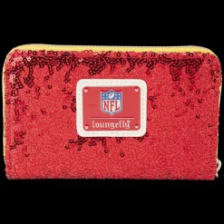 NFL Wallets< Kansas City Chiefs Sequin Zip Around Wallet
