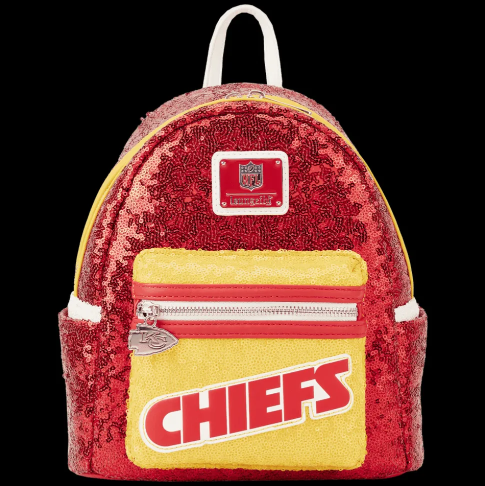 NFL Mini Backpacks< Kansas City Chiefs Sequin Mini Backpack
