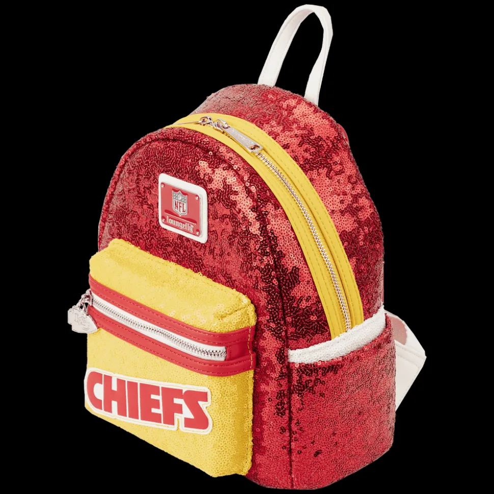 NFL Mini Backpacks< Kansas City Chiefs Sequin Mini Backpack