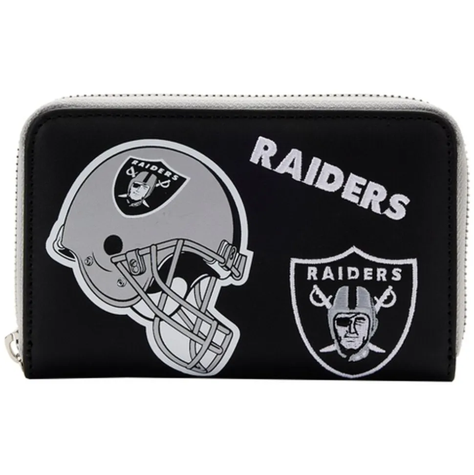 NFL Wallets< Las Vegas Raiders Patches Zip Around Wallet