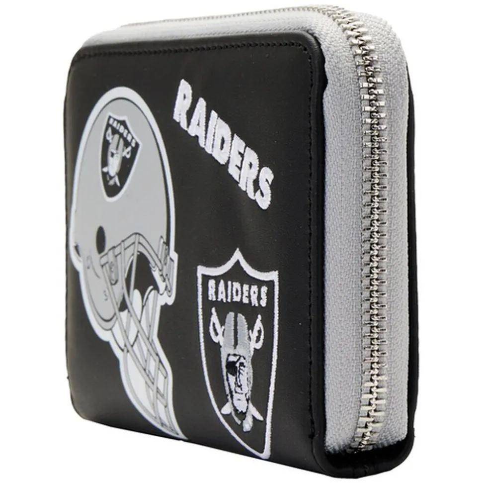 NFL Wallets< Las Vegas Raiders Patches Zip Around Wallet
