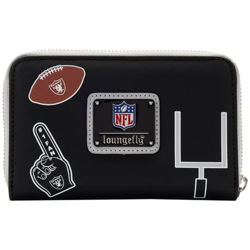 NFL Wallets< Las Vegas Raiders Patches Zip Around Wallet