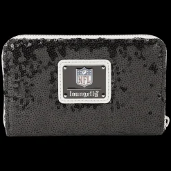 NFL Wallets< Las Vegas Raiders Sequin Zip Around Wallet