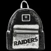 NFL Mini Backpacks< Las Vegas Raiders Sequin Mini Backpack
