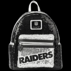 NFL Mini Backpacks< Las Vegas Raiders Sequin Mini Backpack