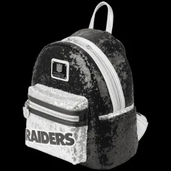 NFL Mini Backpacks< Las Vegas Raiders Sequin Mini Backpack