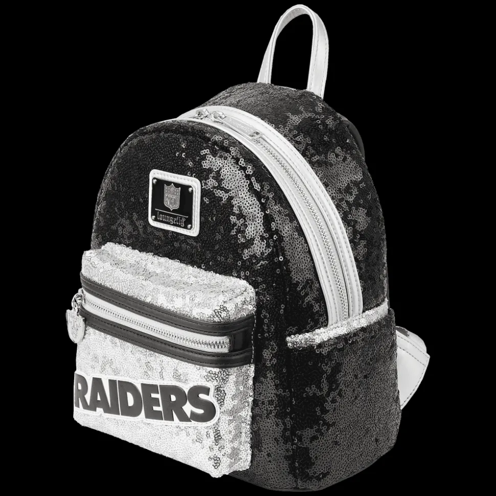 NFL Mini Backpacks< Las Vegas Raiders Sequin Mini Backpack