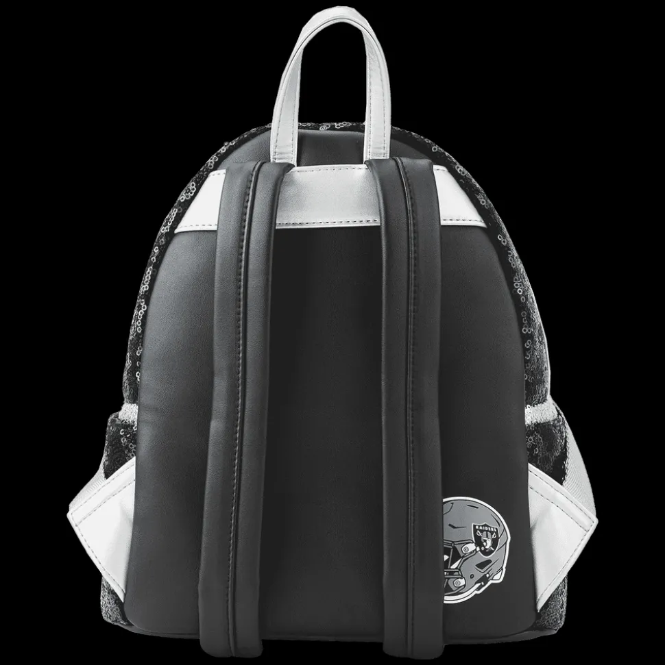 NFL Mini Backpacks< Las Vegas Raiders Sequin Mini Backpack